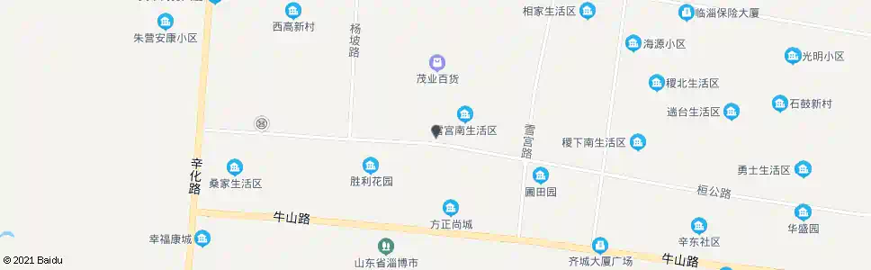 淄博玉龙商场_公交站地图_淄博公交_妙搜公交查询2025
