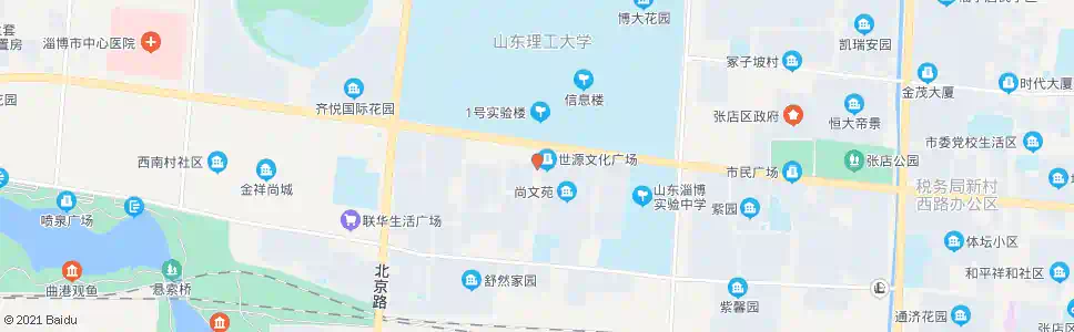 淄博尚文苑小区_公交站地图_淄博公交_妙搜公交查询2025