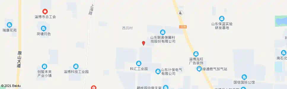淄博山东华越彩印_公交站地图_淄博公交_妙搜公交查询2025