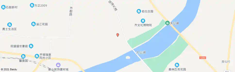 淄博南街_公交站地图_淄博公交_妙搜公交查询2025