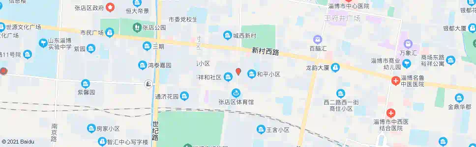 淄博天星小区_公交站地图_淄博公交_妙搜公交查询2025