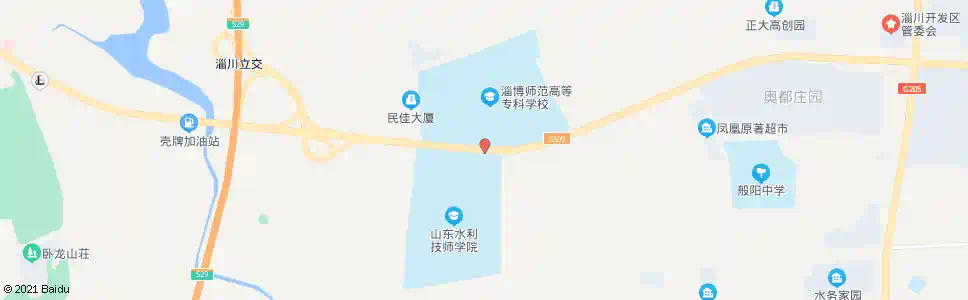 淄博淄博师专_公交站地图_淄博公交_妙搜公交查询2025