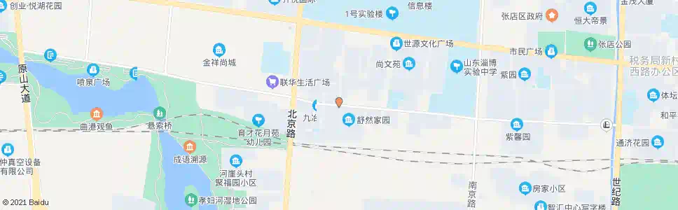 淄博舒然小区_公交站地图_淄博公交_妙搜公交查询2025