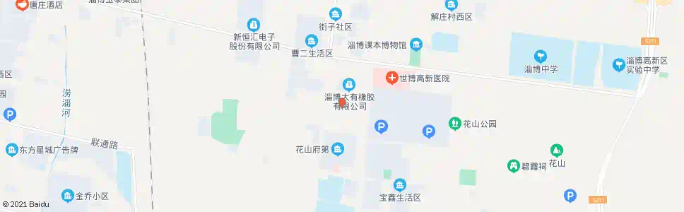 淄博四宝山派出所_公交站地图_淄博公交_妙搜公交查询2025