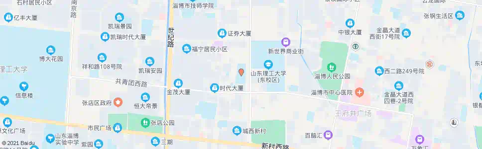 淄博市第十七中学_公交站地图_淄博公交_妙搜公交查询2025