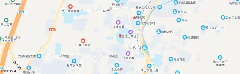 淄博炼厂一中_公交站地图_淄博公交_妙搜公交查询2025
