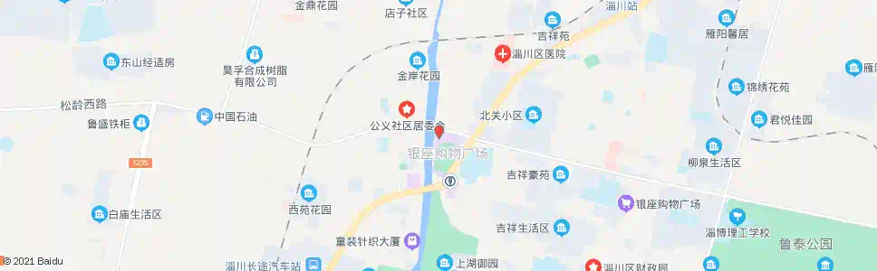 淄博银座家居_公交站地图_淄博公交_妙搜公交查询2025