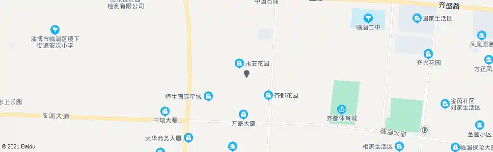 淄博齐都花园_公交站地图_淄博公交_妙搜公交查询2025