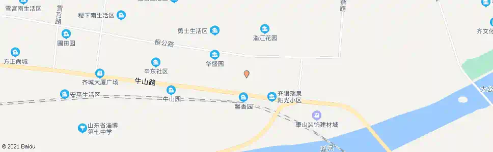 淄博盛世豪庭_公交站地图_淄博公交_妙搜公交查询2025