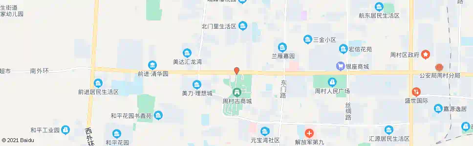 淄博周村古商城北门_公交站地图_淄博公交_妙搜公交查询2025