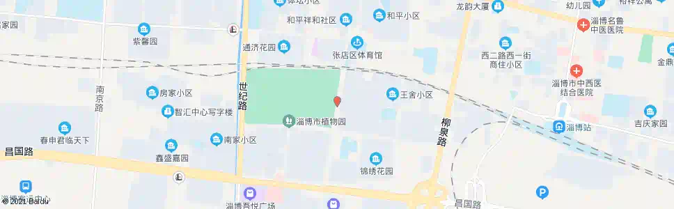 淄博植物园东门_公交站地图_淄博公交_妙搜公交查询2025