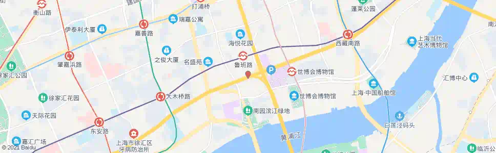 上海中山南一路打浦路_公交站地图_上海公交_妙搜公交查询2025