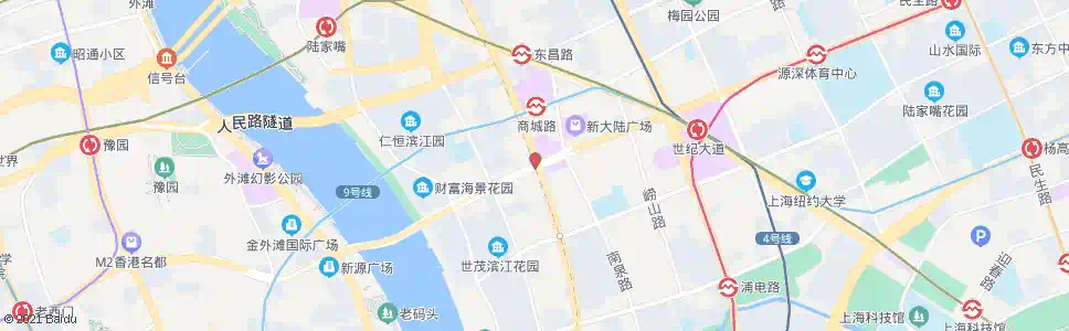 上海浦东南路张杨路_公交站地图_上海公交_妙搜公交查询2025