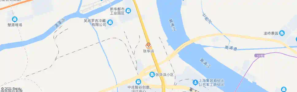 上海张华浜站_公交站地图_上海公交_妙搜公交查询2025