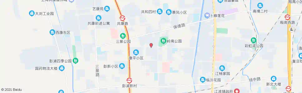 上海汾西路岭南路_公交站地图_上海公交_妙搜公交查询2025