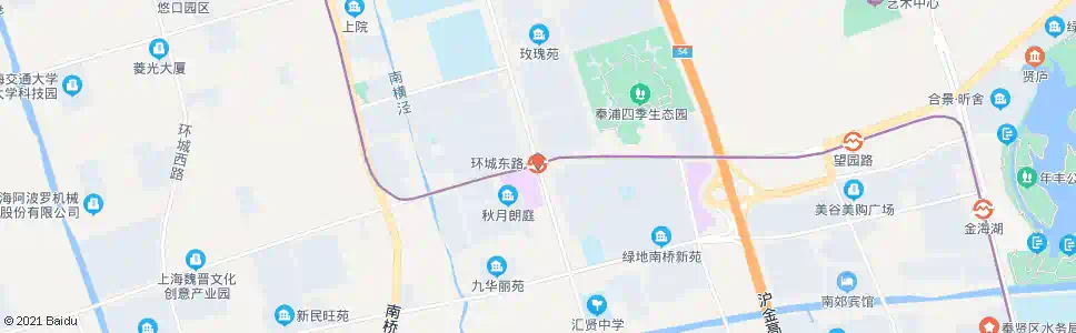 上海环城东路航南公路_公交站地图_上海公交_妙搜公交查询2025