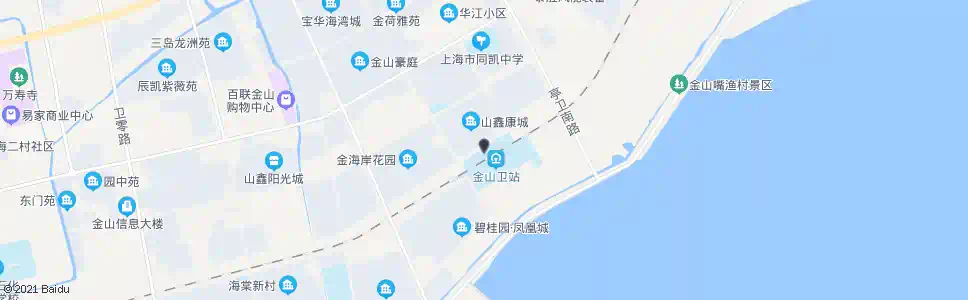 上海金山卫站(北广场)_公交站地图_上海公交_妙搜公交查询2025
