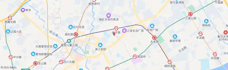 上海公平路周家嘴路_公交站地图_上海公交_妙搜公交查询2025