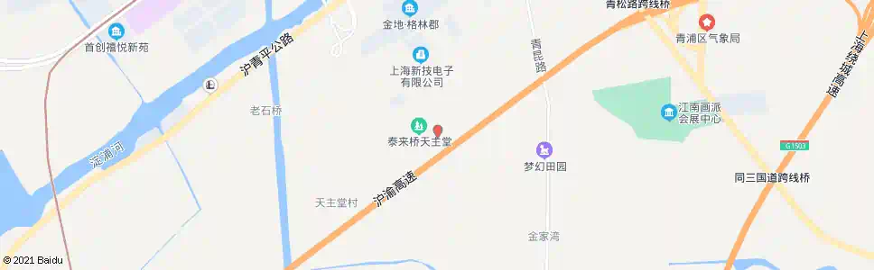 上海南太路城南村_公交站地图_上海公交_妙搜公交查询2025
