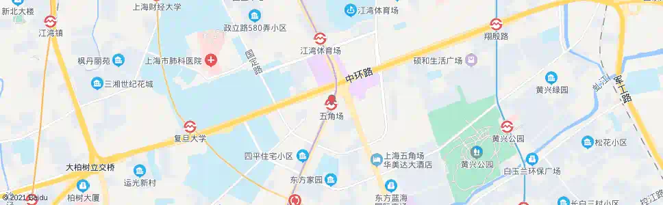 上海五角场(四平路)_公交站地图_上海公交_妙搜公交查询2025