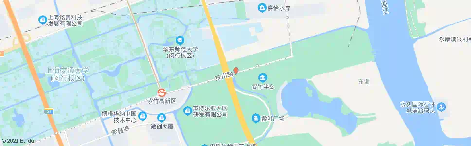 上海东川路虹梅南路_公交站地图_上海公交_妙搜公交查询2025