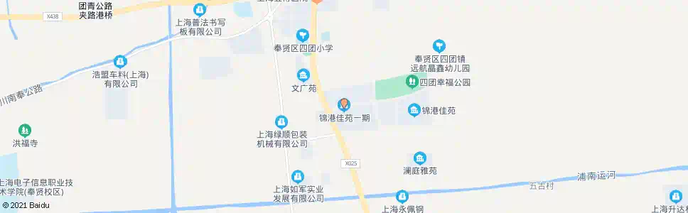 上海锦港佳苑一期_公交站地图_上海公交_妙搜公交查询2025