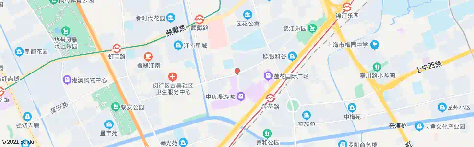 上海古美西路万源路_公交站地图_上海公交_妙搜公交查询2025
