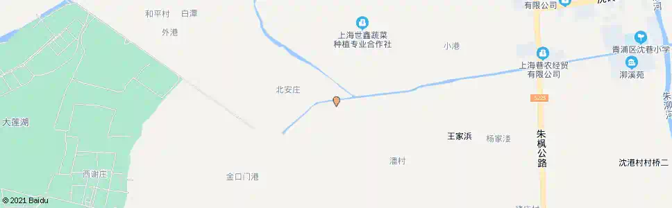 上海朱天路南安庄_公交站地图_上海公交_妙搜公交查询2025