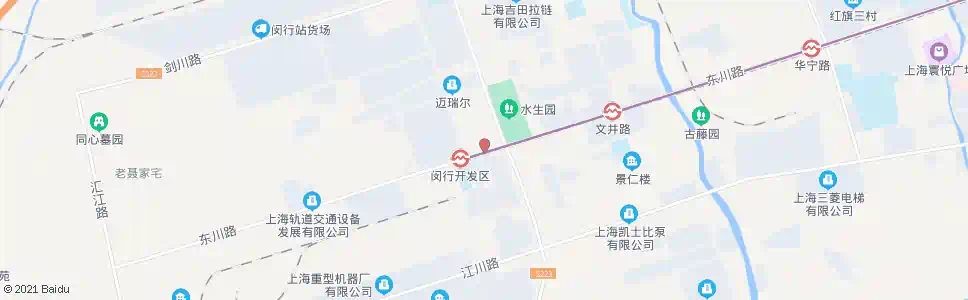 上海东川路天星路_公交站地图_上海公交_妙搜公交查询2025