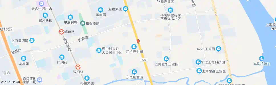 上海虹梅南路双柏路_公交站地图_上海公交_妙搜公交查询2025