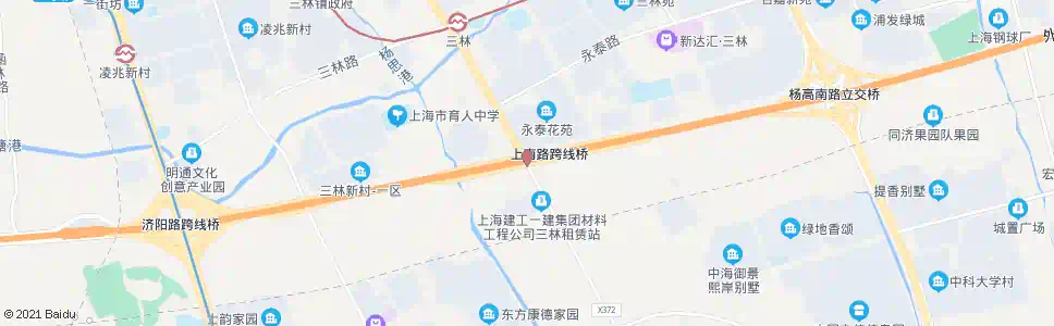 上海上南路外环_公交站地图_上海公交_妙搜公交查询2025