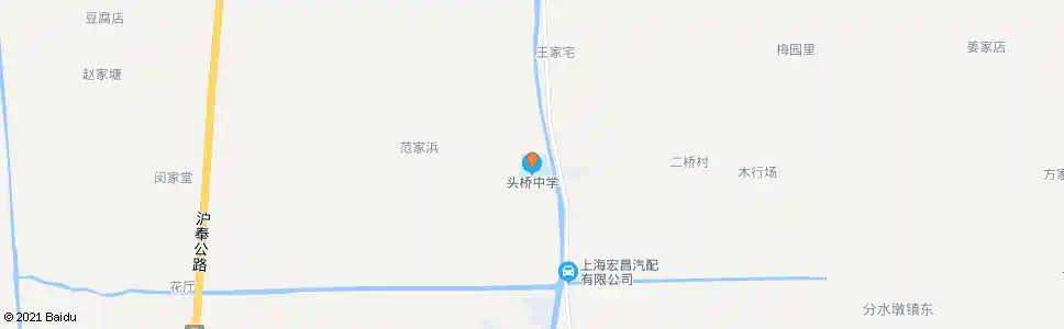 上海头桥中学_公交站地图_上海公交_妙搜公交查询2025
