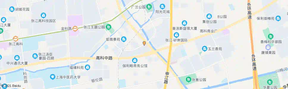 上海高斯路张江路_公交站地图_上海公交_妙搜公交查询2025