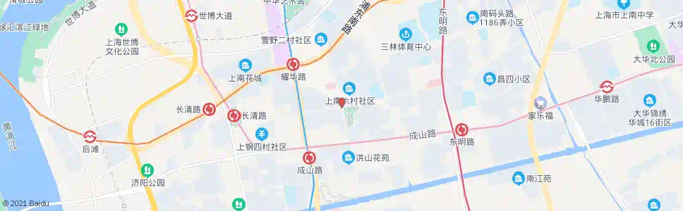 上海昌里东路洪山路_公交站地图_上海公交_妙搜公交查询2025