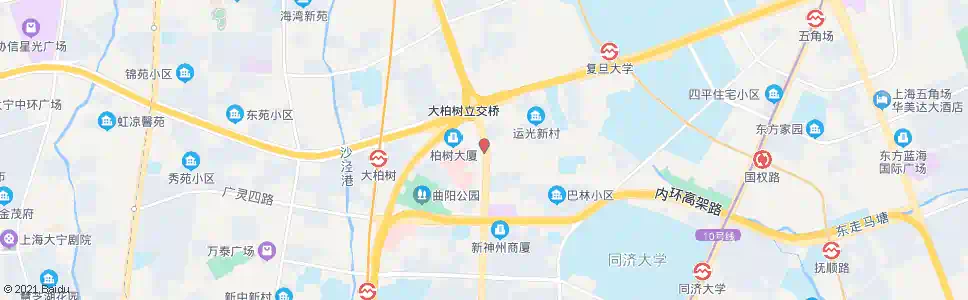 上海大柏树(曲阳路)_公交站地图_上海公交_妙搜公交查询2025