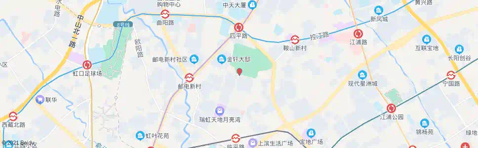 上海瑞虹路新港路_公交站地图_上海公交_妙搜公交查询2025