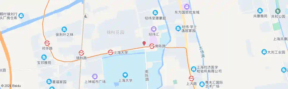 上海锦秋路南陈路(招呼站)_公交站地图_上海公交_妙搜公交查询2025