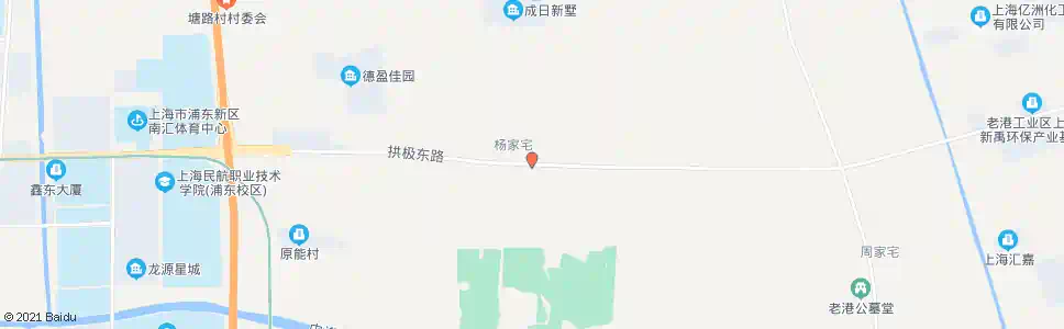 上海拱极东路夏兰路_公交站地图_上海公交_妙搜公交查询2025