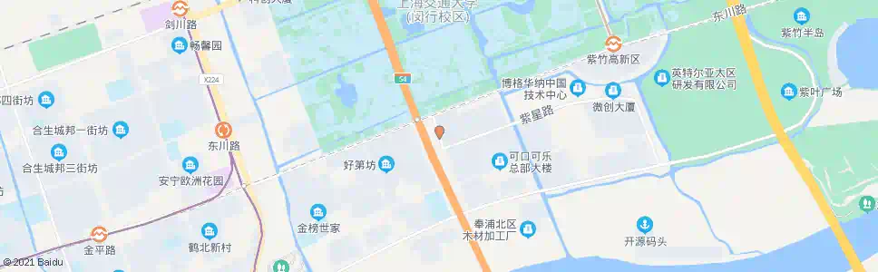 上海环路紫星路_公交站地图_上海公交_妙搜公交查询2025