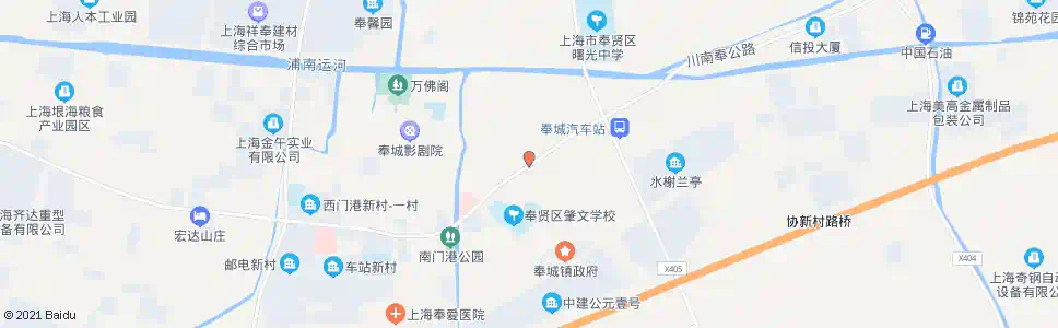 上海奉城东门(招呼站)_公交站地图_上海公交_妙搜公交查询2025