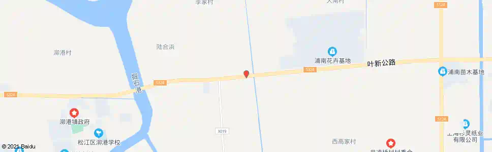 上海贵南路叶新公路_公交站地图_上海公交_妙搜公交查询2025