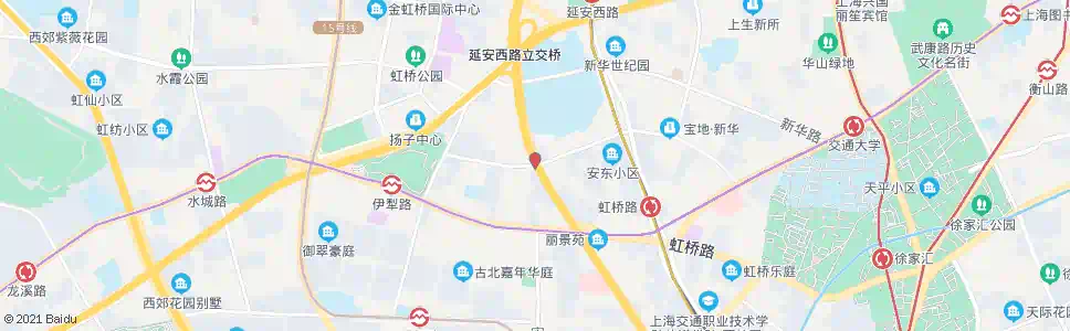 上海中山西路安顺路_公交站地图_上海公交_妙搜公交查询2025