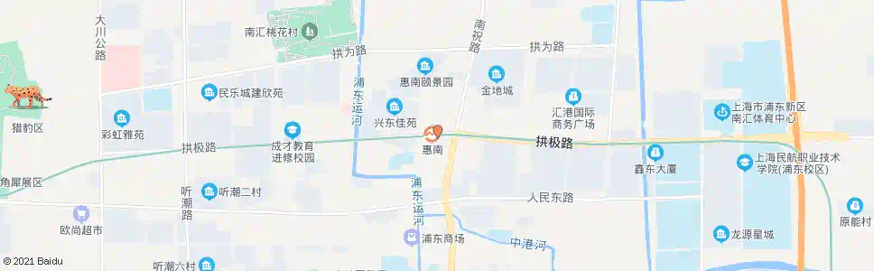 上海南祝路拱极路(轨道交通16号线惠南站)_公交站地图_上海公交_妙搜公交查询2025