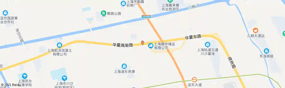 上海华夏东路建光桥_公交站地图_上海公交_妙搜公交查询2025