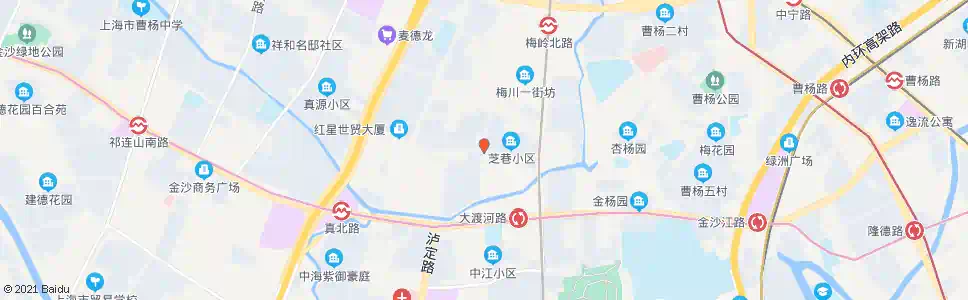 上海怒江北路中江路_公交站地图_上海公交_妙搜公交查询2025