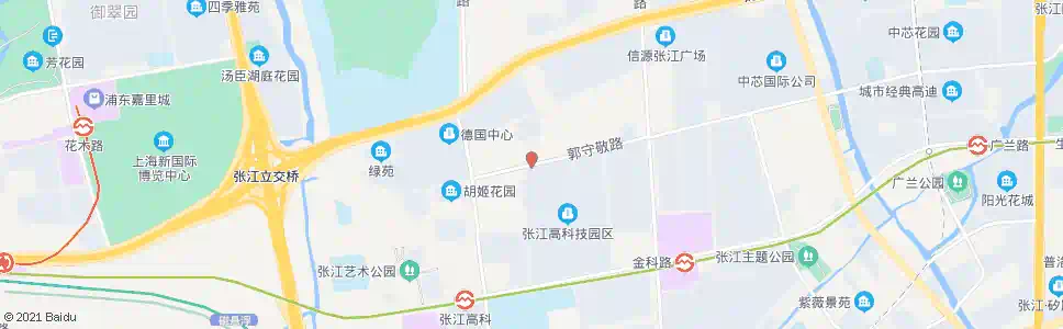 上海郭守敬路牛顿路_公交站地图_上海公交_妙搜公交查询2025