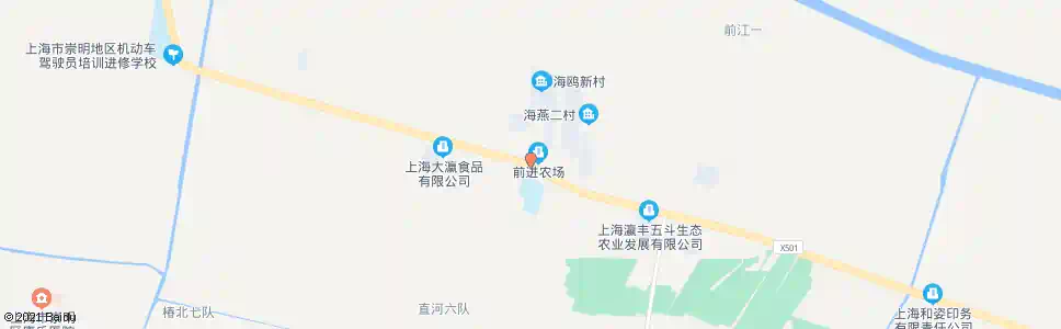 上海前进农场_公交站地图_上海公交_妙搜公交查询2025