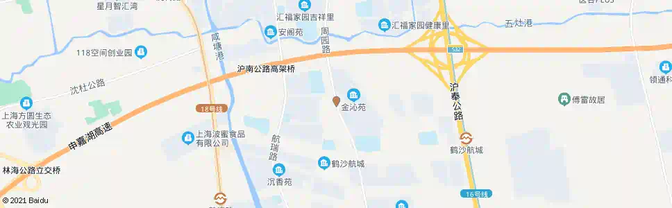上海鹤恒路鹤沙路_公交站地图_上海公交_妙搜公交查询2025
