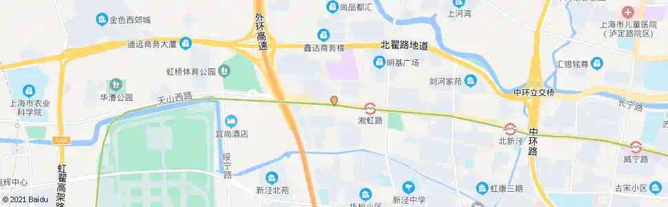 上海协和路天山西路_公交站地图_上海公交_妙搜公交查询2025