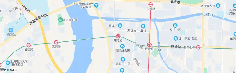 上海东陆路站_公交站地图_上海公交_妙搜公交查询2025